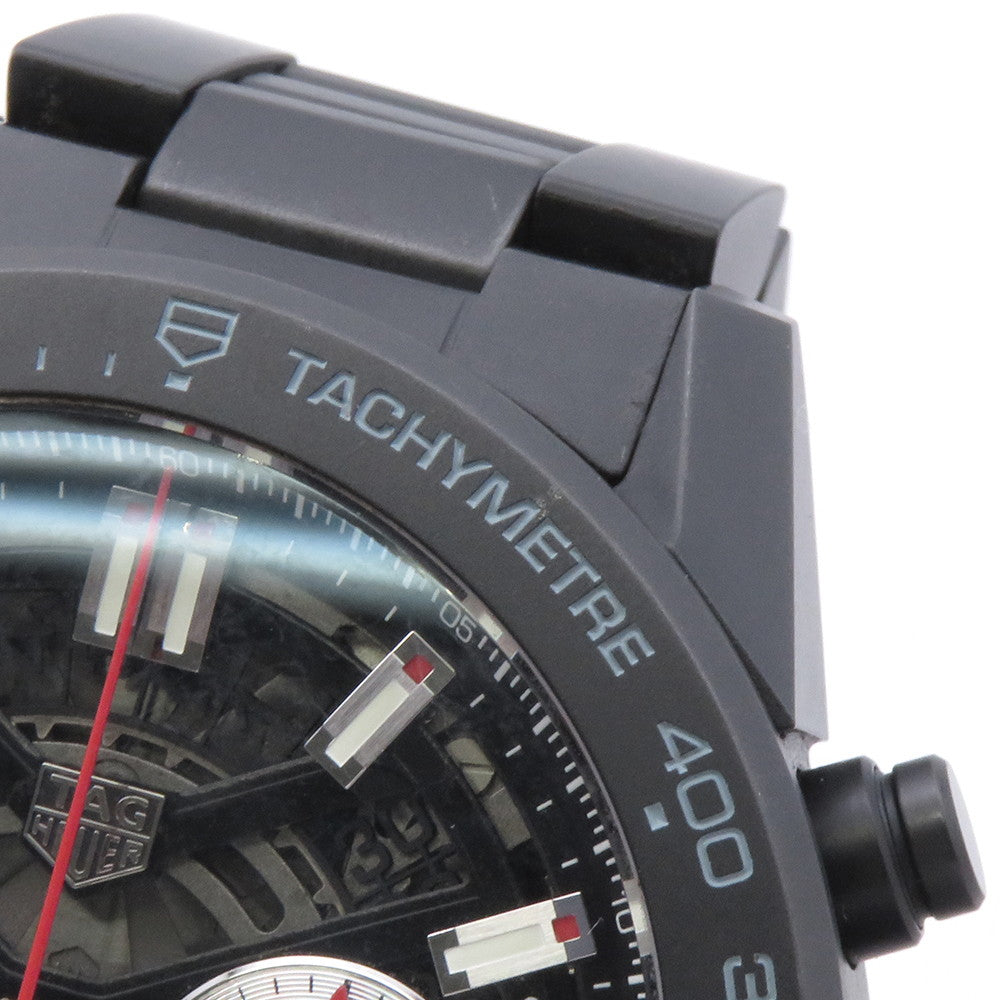TAG HEUER Carrera Caliber Heuer 02 Chronograph W45mm Stainless Steel Ceramic Skeleton/Black DialCBG2A90.BH0653