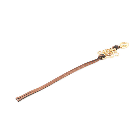 LOEWE Anagram Bag Charm TanC821232X01 Calf Leather