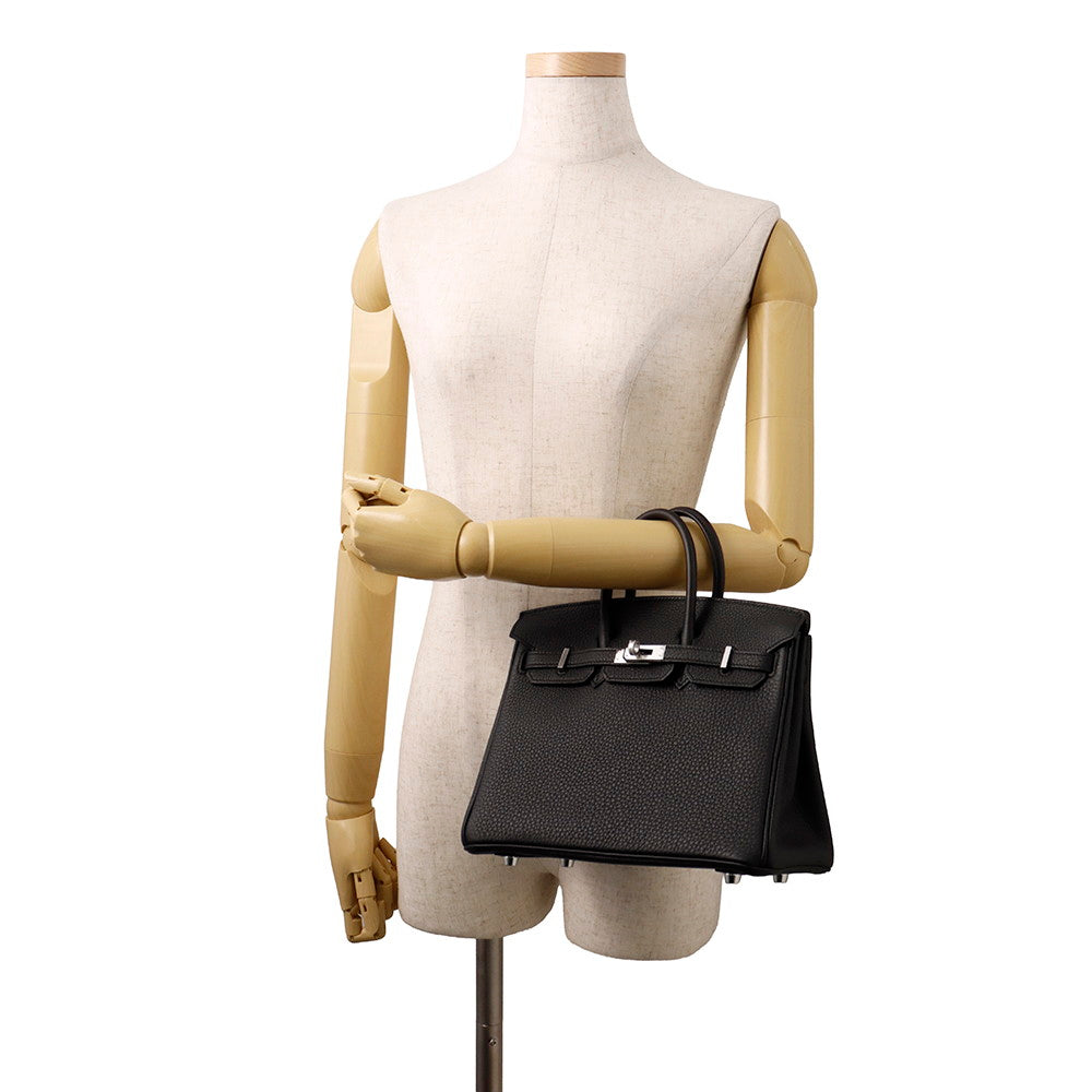 HERMES Birkin Black Togo Leather Size 25