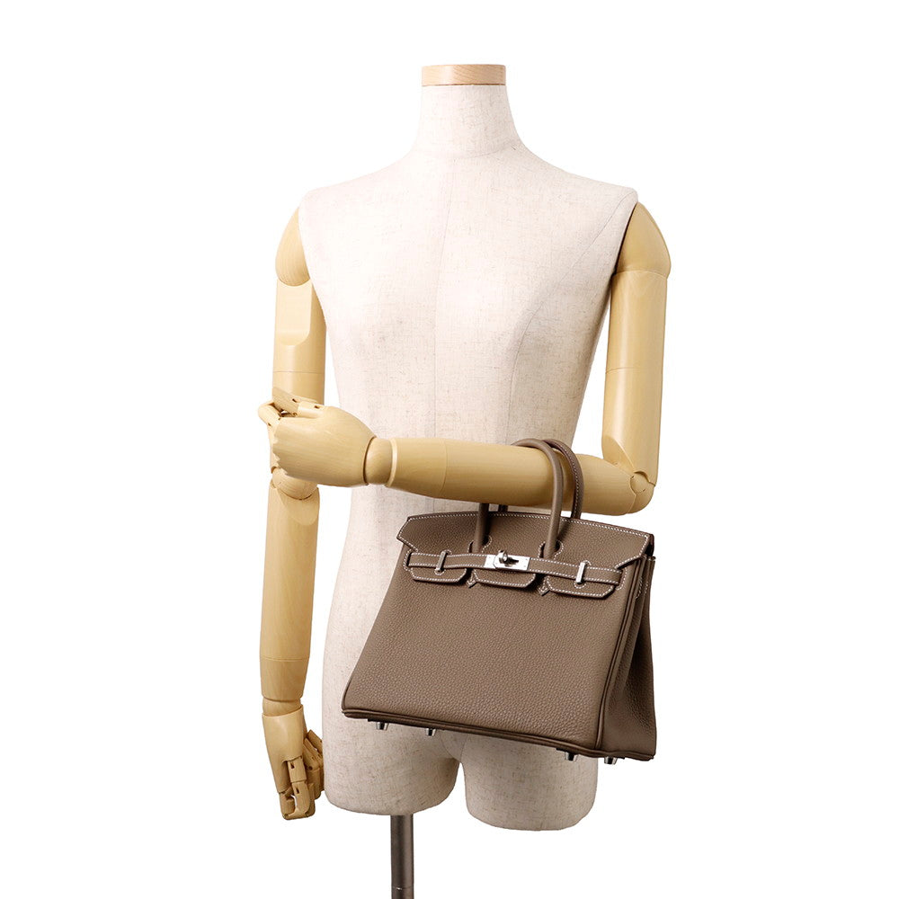 HERMES Birkin Etoupe Togo Leather Size 25