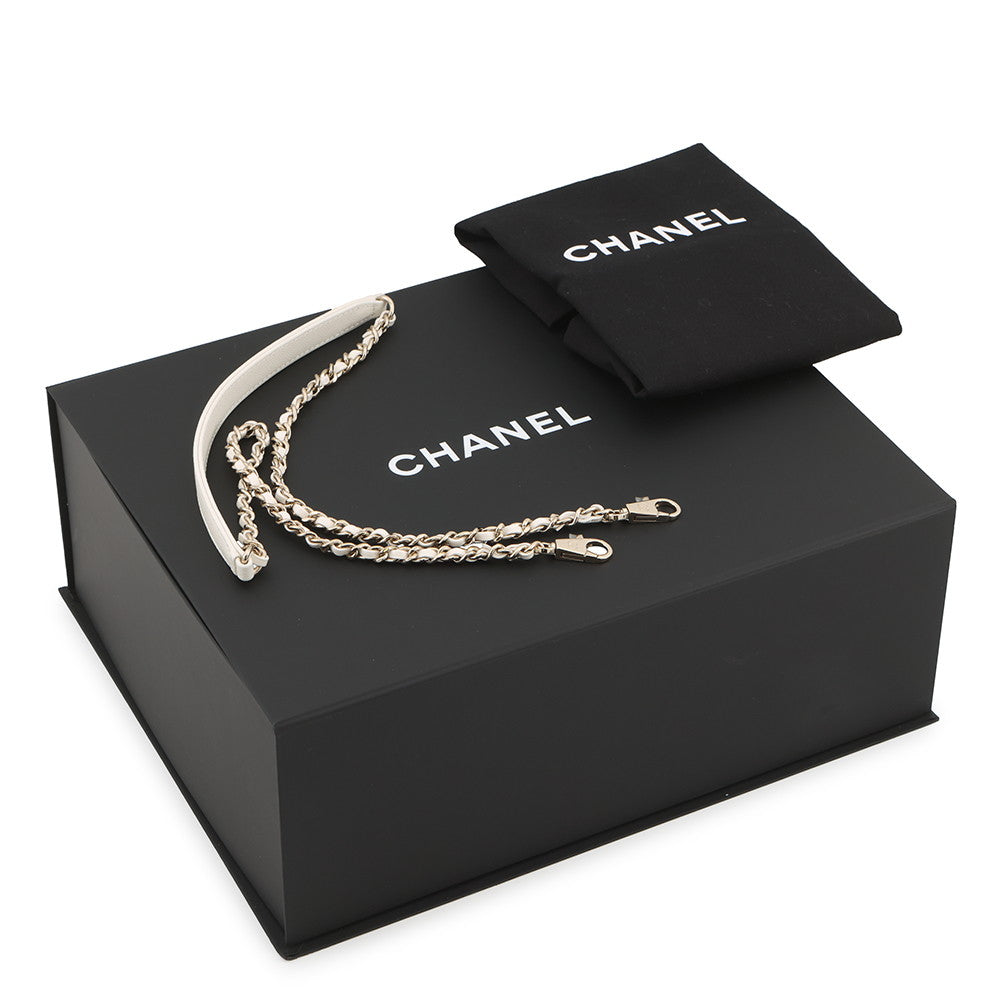 CHANEL Coco handle WhiteA92990 Caviar Leather Size 24