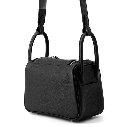 HERMES Lindy Black Taurillon Clemence Size Mini