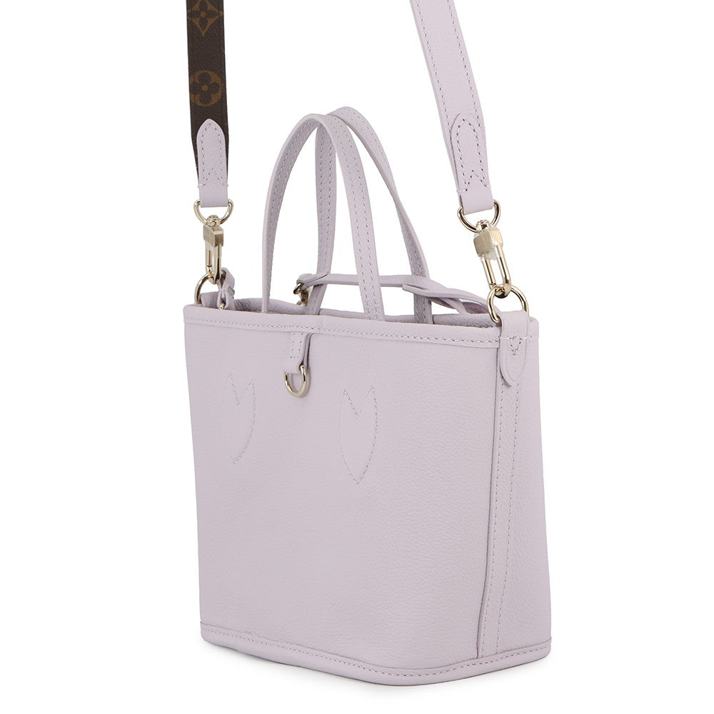 LOUIS VUITTON Neverfull・Inside Out Misty LilacM25656 Monogram Grain Leather Size BB