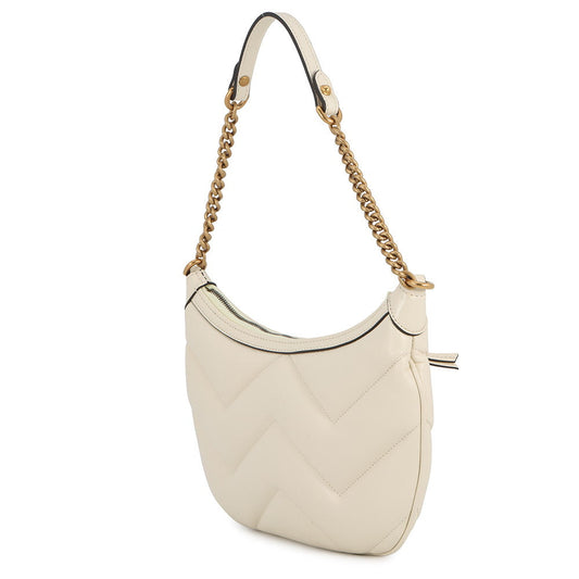 GUCCI GG Marmont ChainShoulder Bag Ivory777263 Leather Size Small