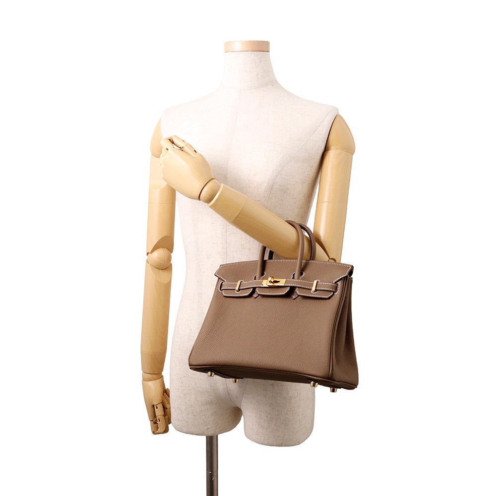HERMES Birkin Etoupe Togo Leather Size 25