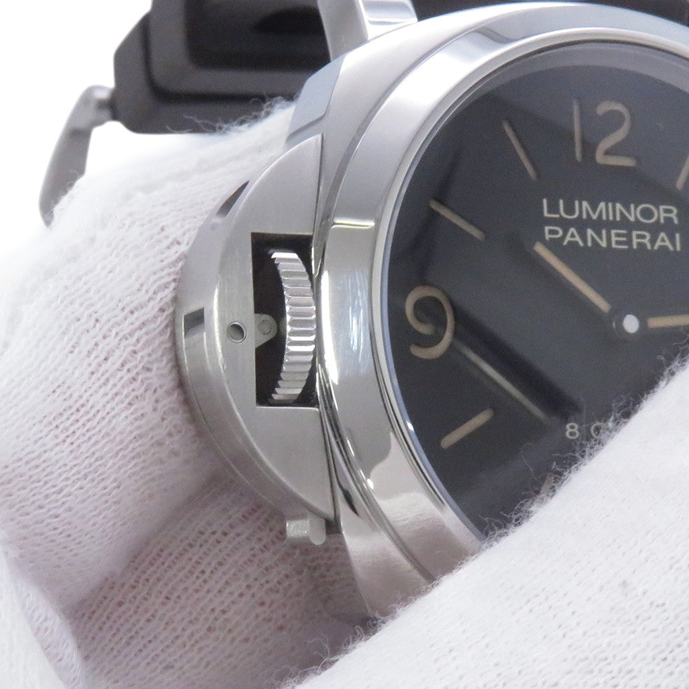 PANERAI Luminor Destro Otto Giorni W44mm Stainless Steel Cowchuck Black DialPAM01655