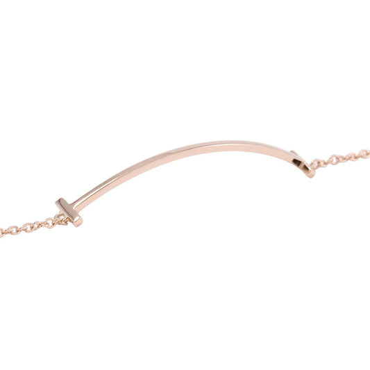 TIFFANY&Co. T Smile Bracelet Size Small60150768 18K Pink Gold