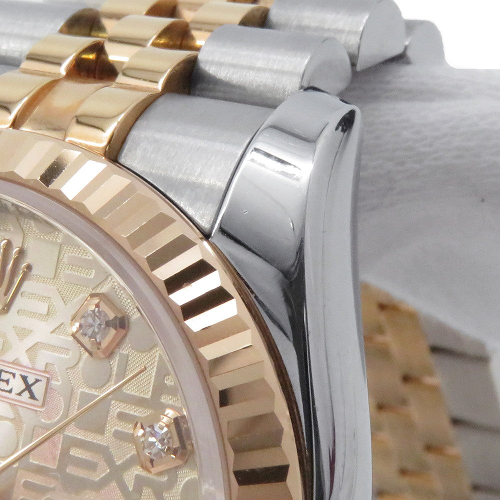 ROLEX Datejust W36mm Stainless Steel K18PG Pink Con Pewter Dial116231G