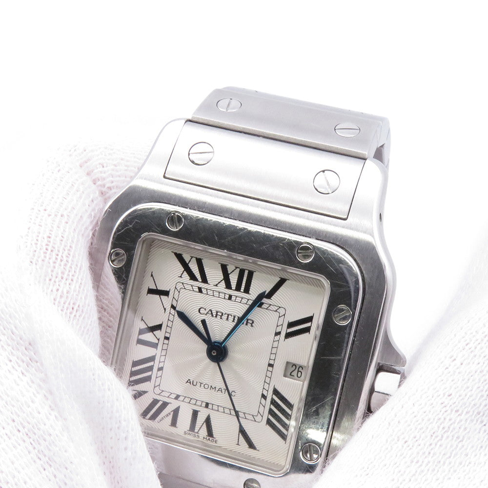 CARTIER Santos Garbe H40mm×W29mm Stainless Steel Silver DialW20055D6