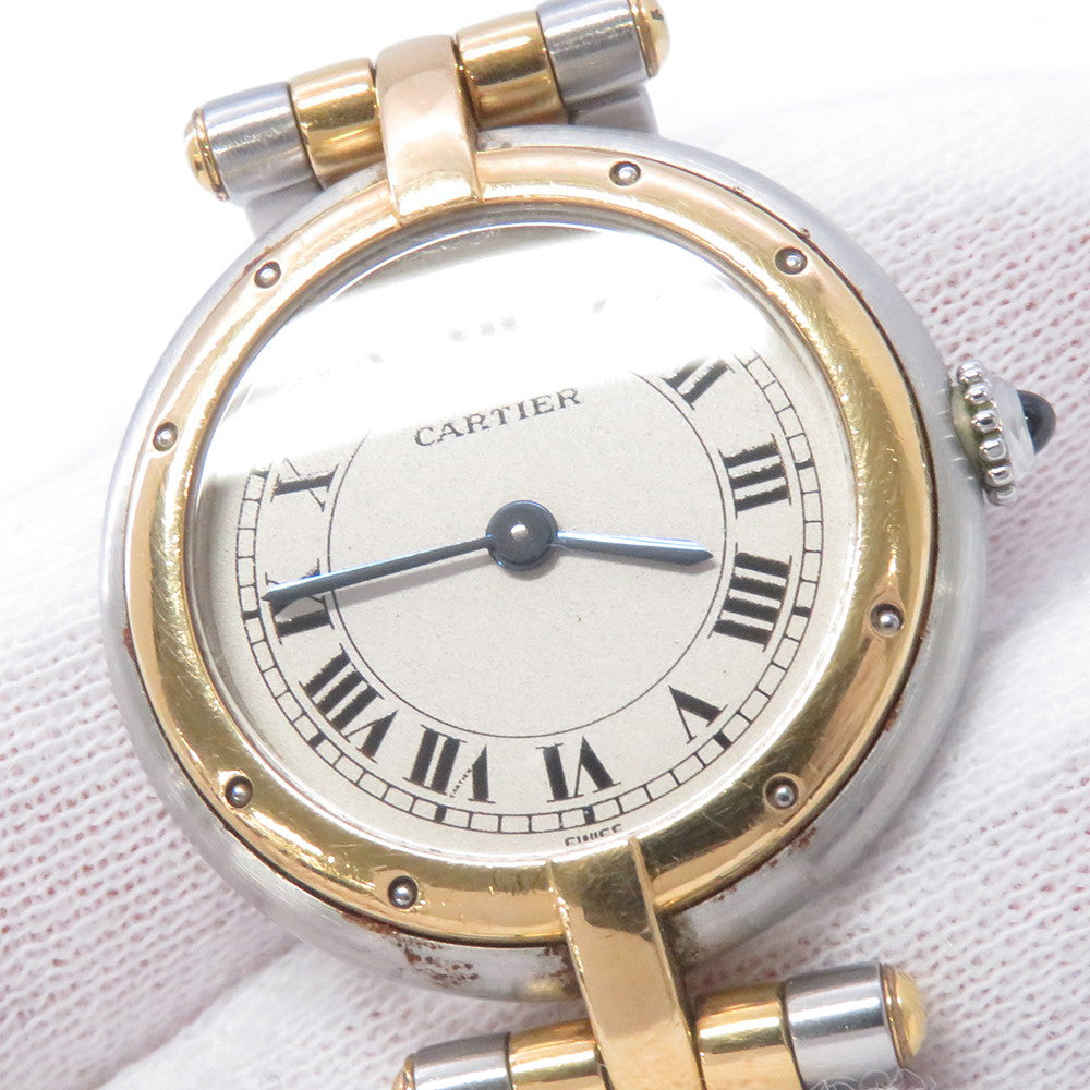 CARTIER PANTHERE Vendome SM W24mm Stainless Steel K18YG Ivory DialW25030B6