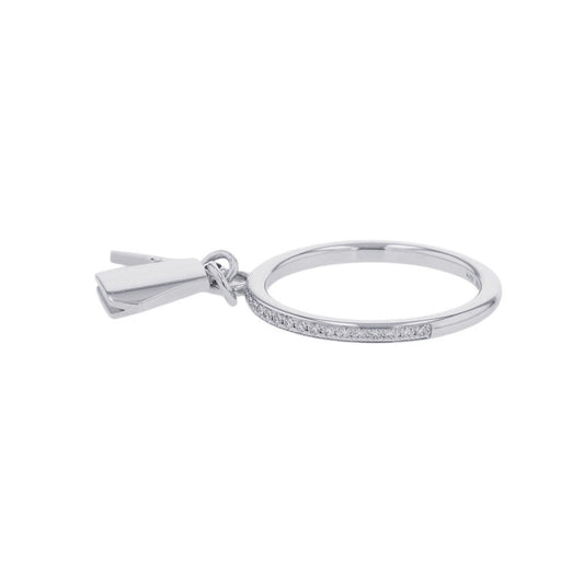 HERMES Kelly・Clochette Ring Size PM/49/#9 18K White Gold