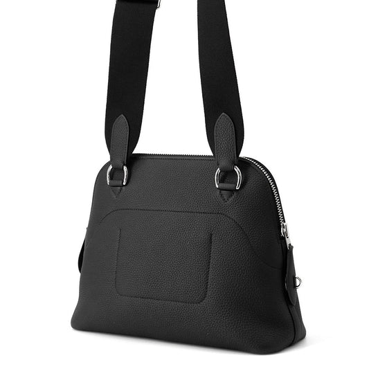 HERMES Bolide Messenger Black Togo Leather