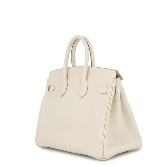 HERMES Birkin Craie Togo Leather Size 25