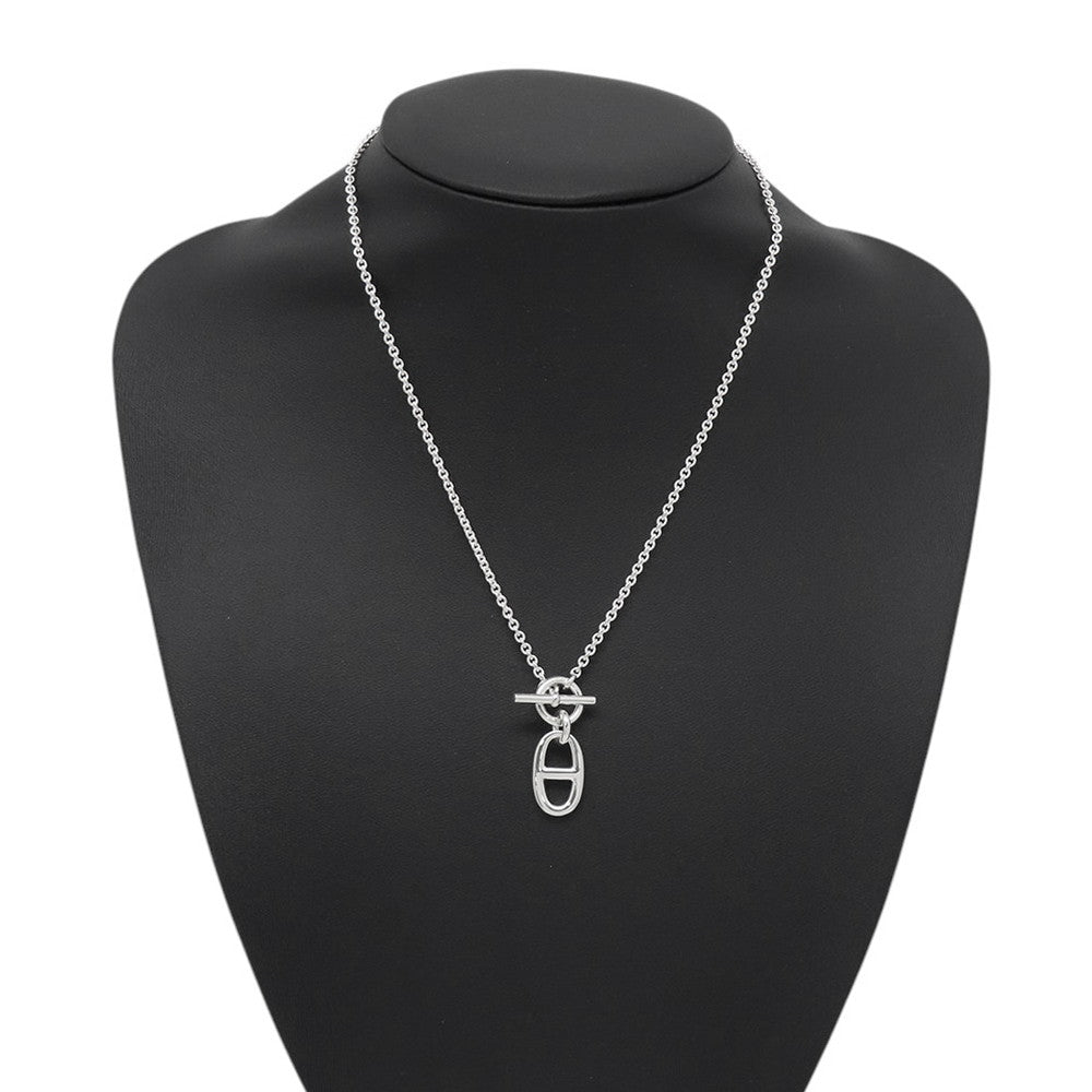 HERMES Chaine d'Ancre Amulette Necklace SV925