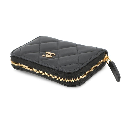CHANEL Classic zip coin purse BlackAP0216 Lambskin