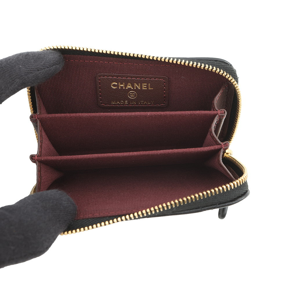 CHANEL Classic zip coin purse BlackAP0216 Lambskin