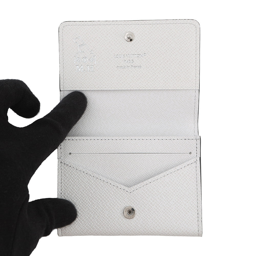 LOUIS VUITTON Card Case Buisiness Card Holder Optic WhiteM14130 Monogram/Taigarama