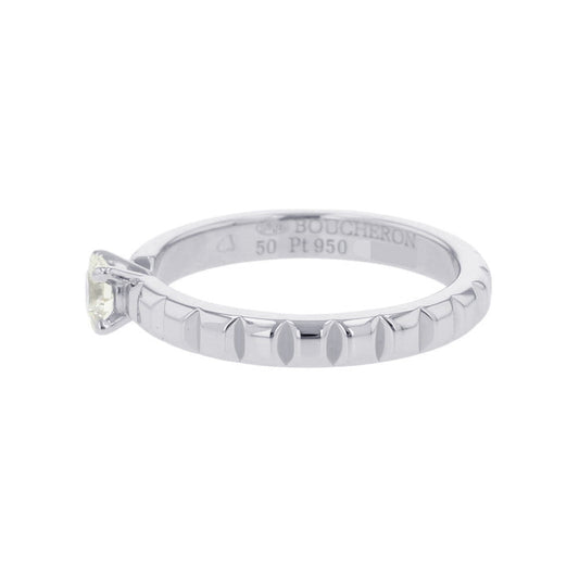 Boucheron Quatre Clou de Paris Solitaire Ring Size 50/#10JSL00097 Pt950