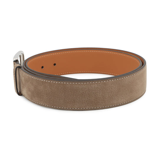 HERMES Belt Roman 35 Size 90 Moose Taurillon Gaucho