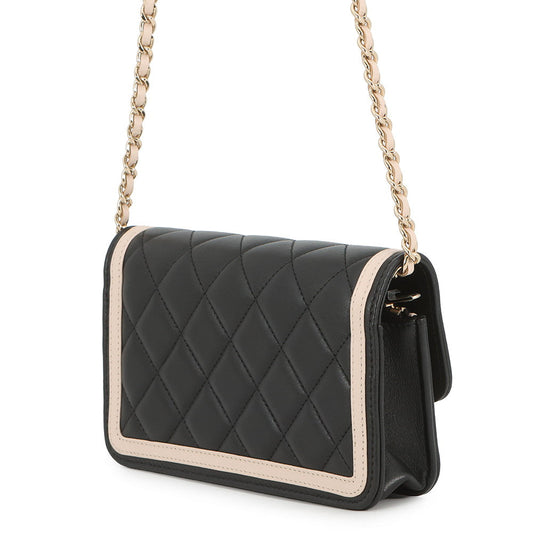 CHANEL Flap Phone Case Black/BeigeAP3559 Lambskin