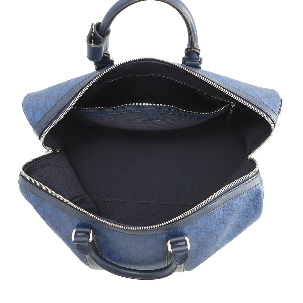 GUCCI Chroma GG Pattern 2-Way Travel Bag Blue Gradation835688 PVC Leather