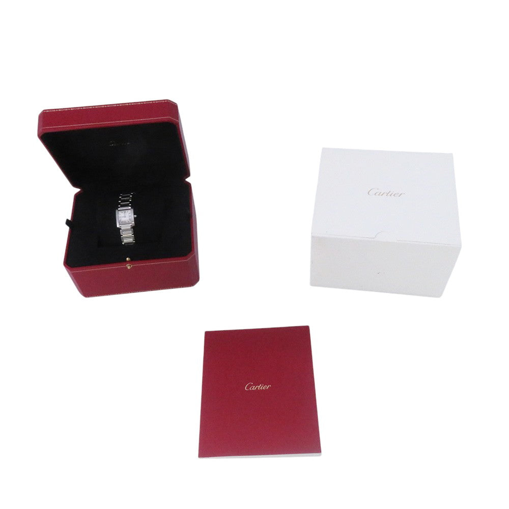 CARTIER Tank francaise SM H25mm×W20mm Stainless Steel Silver DialW51008Q3