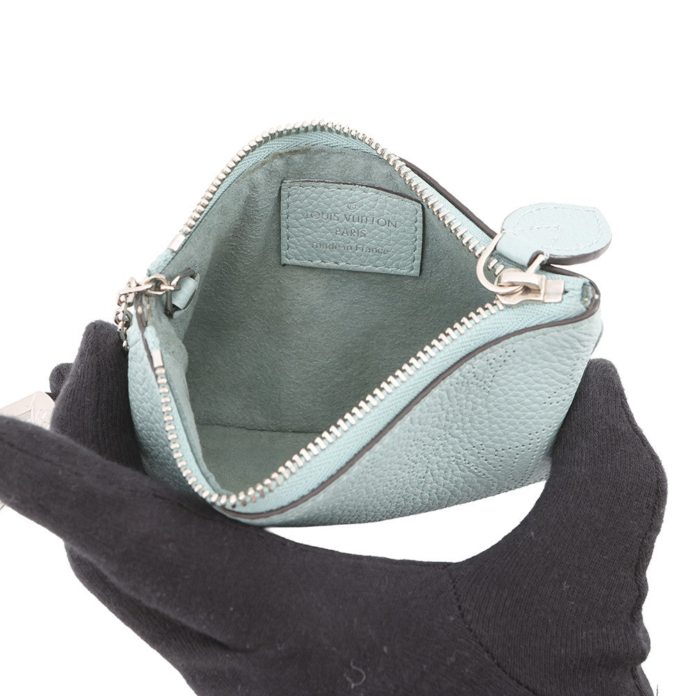 LOUIS VUITTON Pochette Cles Vert LagoonM80696 Monogram Mahina