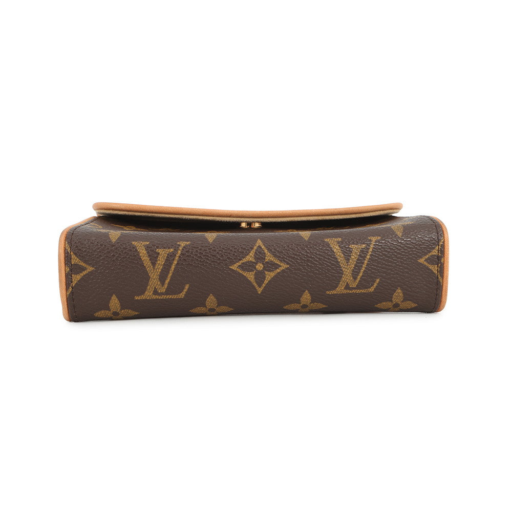 LOUIS VUITTON Pochette Florentine BeigeM51855 Monogram Size M