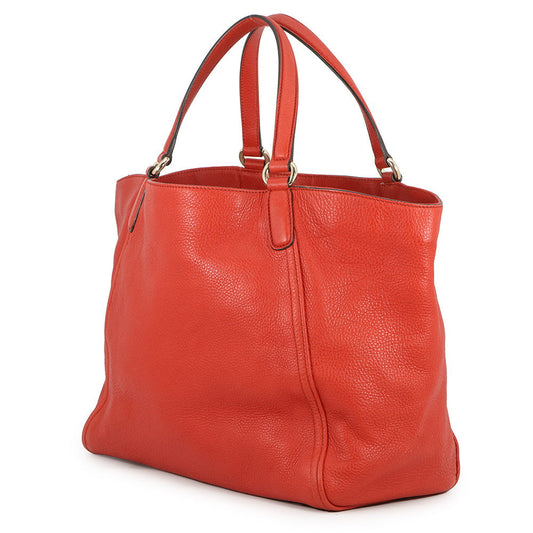 GUCCI Soho Interlocking G Orange282309 Leather