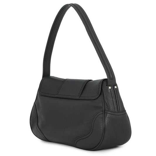 CELINE one belt Black Leather