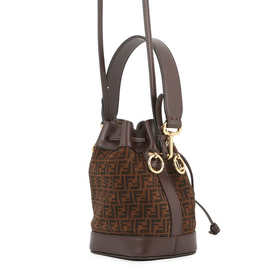 FENDI Zucchino Montresor Brown/Bordeaux8BS010 Leather Size Mini