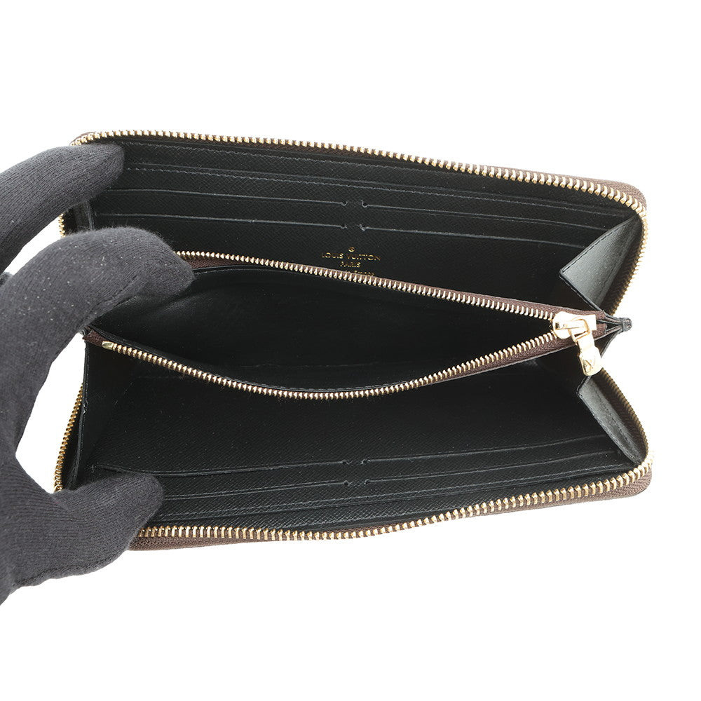 LOUIS VUITTON Portefeuille Clemence Noir/BrownM82336 Monogram Reverse Canvas