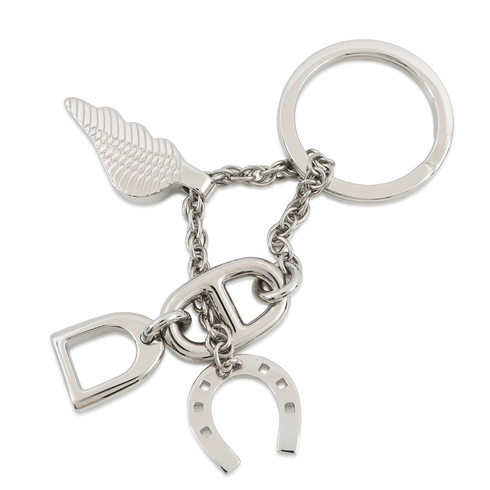 HERMES Bon Voyage Keyring Stainless Steel