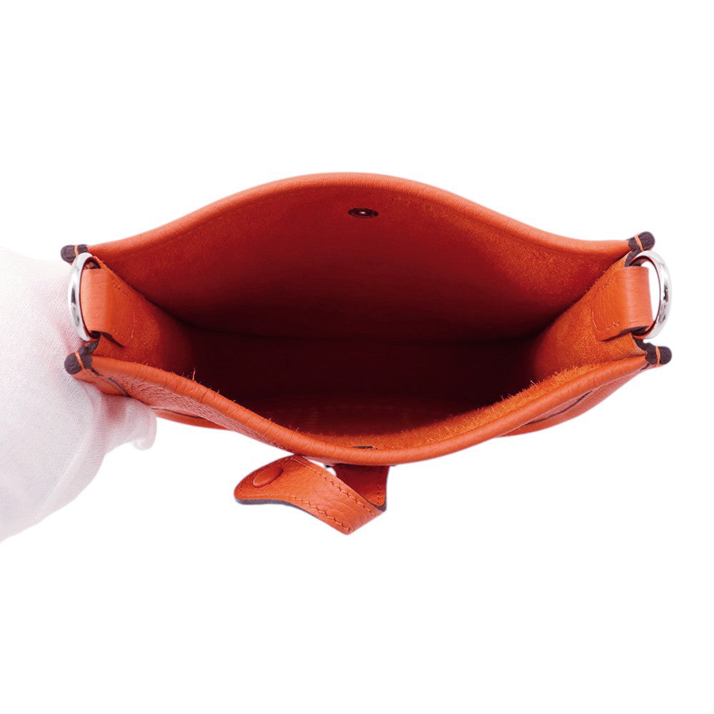 HERMES Evelyne Amazon Orange Field Taurillon Clemence Size TPM