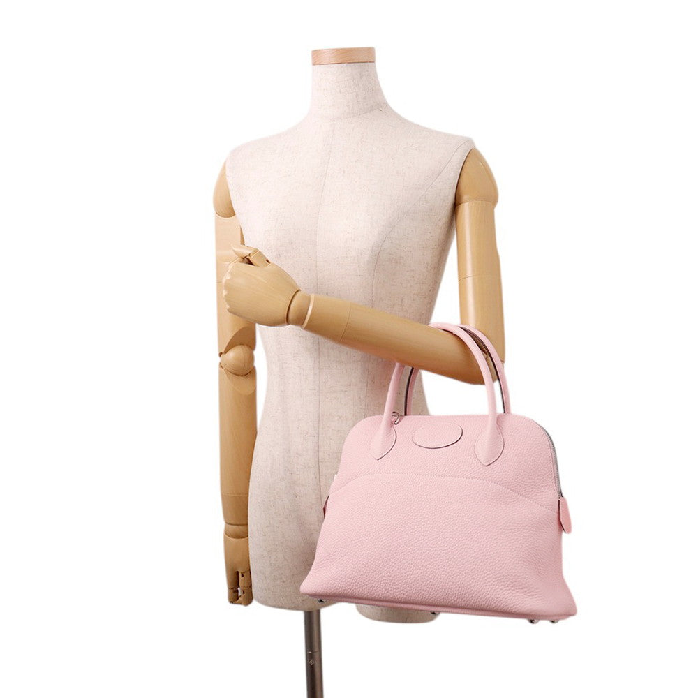 HERMES Bolide Verso Rose Sakura / Nata Taurillon Clemence Size 31