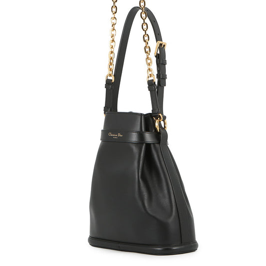Dior Dior CD Embossed Shoulder Bag BlackM2271UBHA_M900 Calf Leather Size Medium