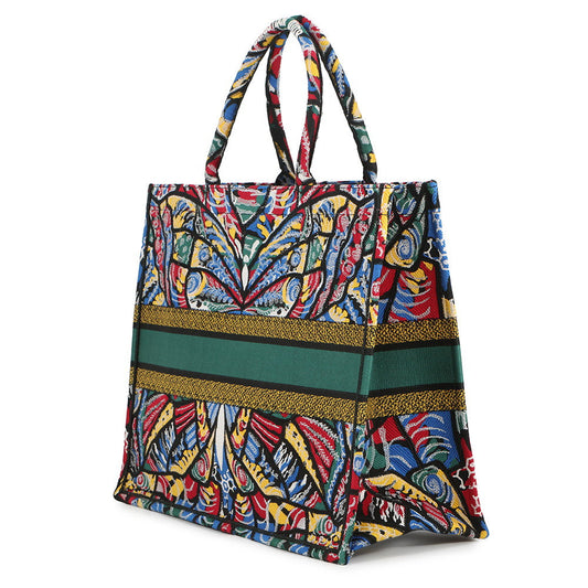 Dior Butterfly Book Tote MulticolorM1286ZTZF_M911 Canvas Size Large