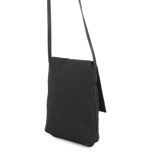FENDI Zucchino mamma bucket Black8BT075 Canvas