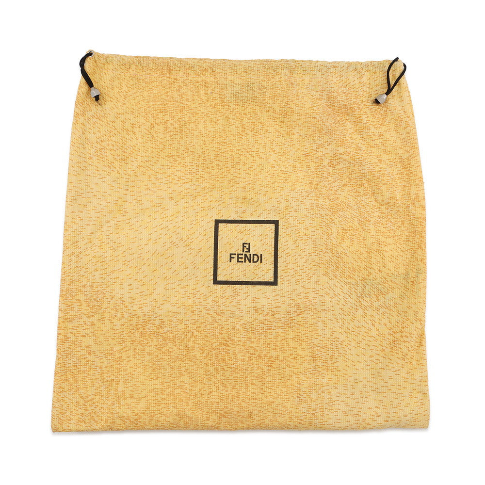 FENDI Mamma bucket Brown Canvas Leather