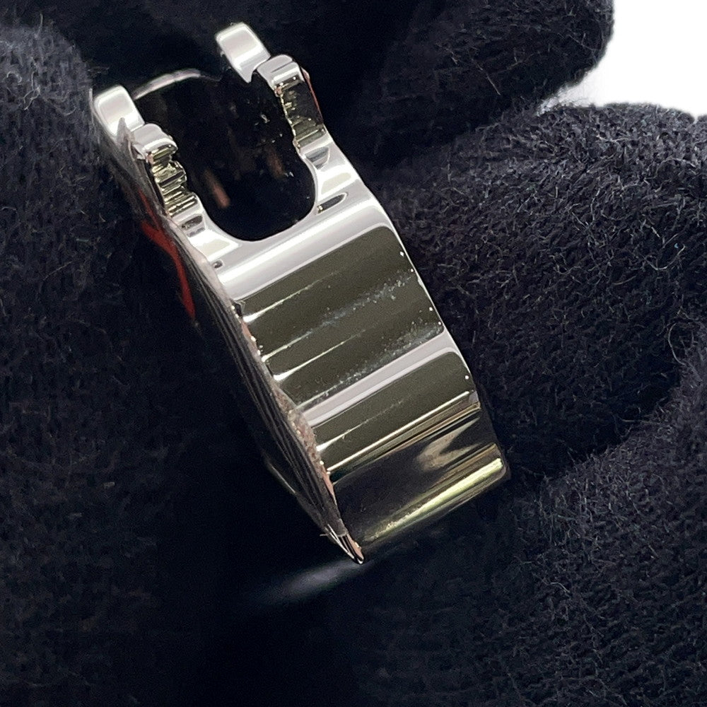 HERMES Quadrije Horse TwillyRing Brown/Silverv Metal