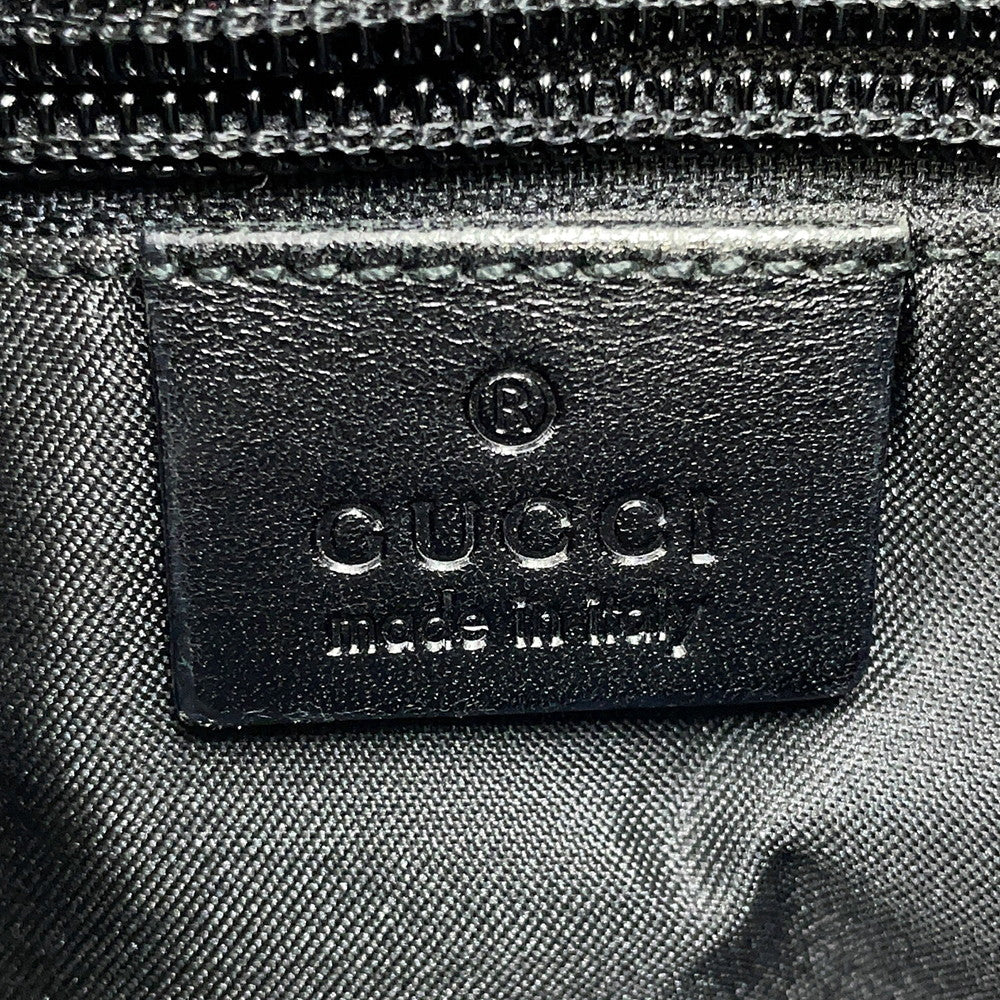 GUCCI GG Canvas Shoulder Bag Red/Black0190348 GG Canvas Leather