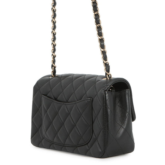 CHANEL Mini Materasse Chain Shoulder BlackA69900 Lambskin Size 20