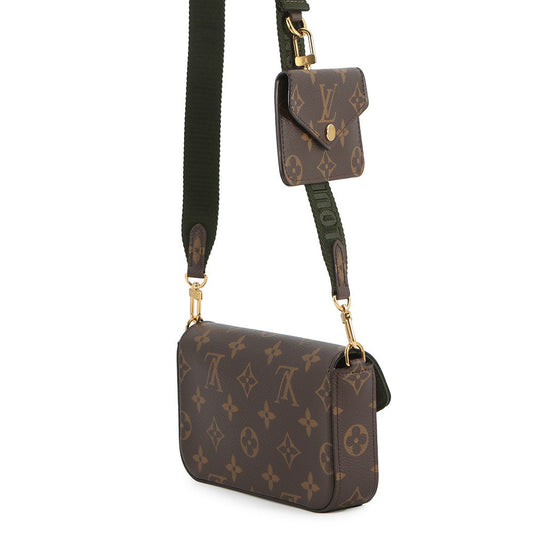 LOUIS VUITTON Multiie Pochette GreenM80091 Monogram