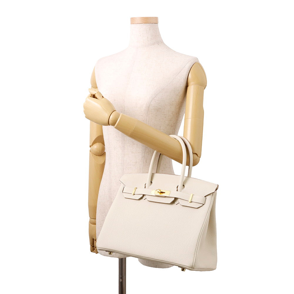 HERMES Birkin Craie Togo Leather Size 30
