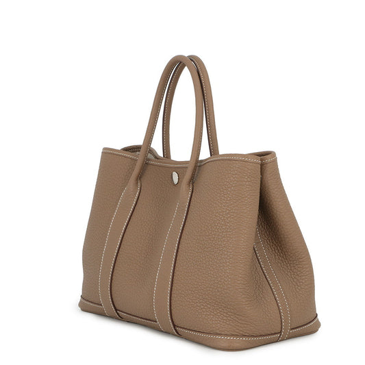 HERMES Garden Party Etoupe Negonda Leather Size TPM