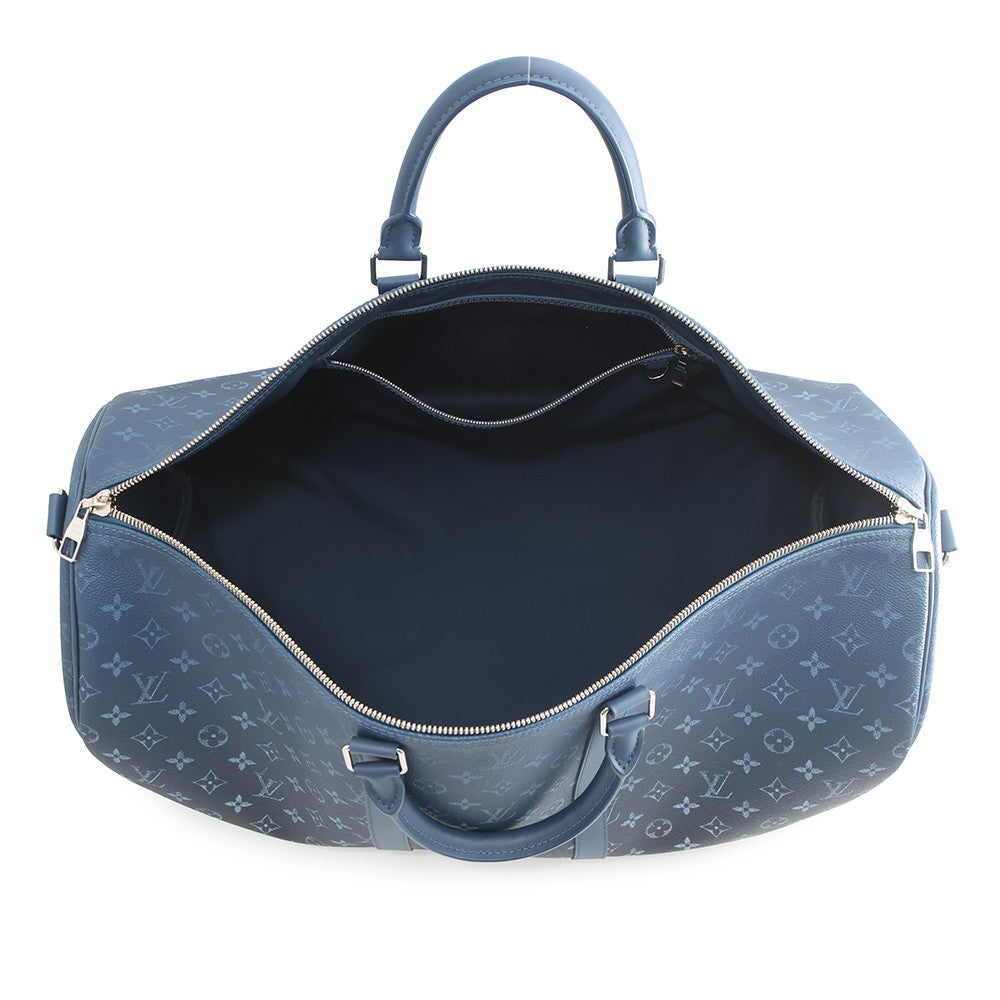 LOUIS VUITTON Keepall Bandouliere BlueM11558 Monogram/Gradient Size 55