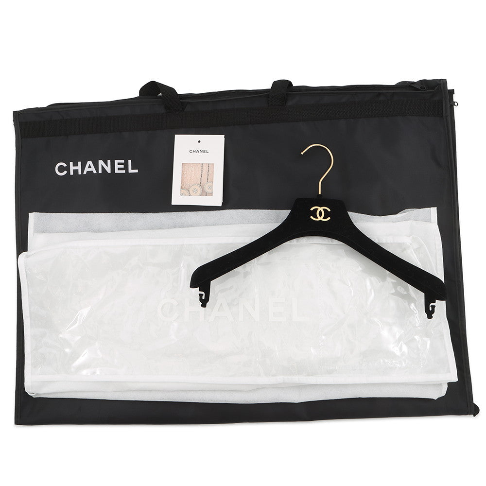 CHANEL CC LogoButton TweedJacket Size 34 Pink/BlackP71173 Wool76% Acryl22% Polyester1% Polyamide1%