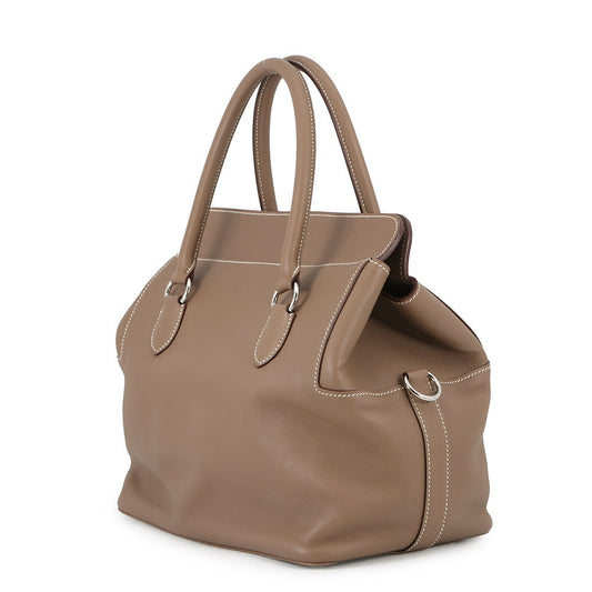 HERMES ToolBox Etoupe Swift Leather Size 26