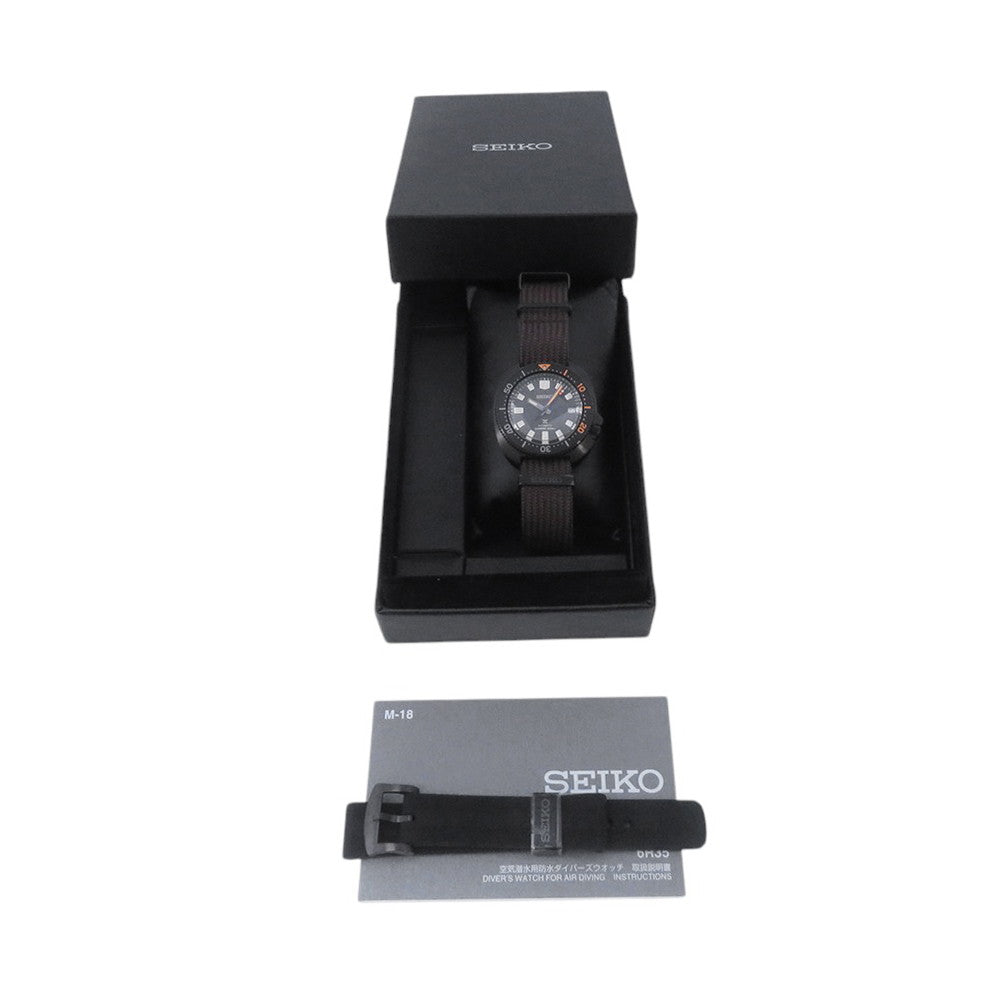 SEIKO Prospex The Black Series Limited Edition 1970 (Limited to 5500 units) W42.7mm Stainless Steel Fabric Black DialSPB257J1