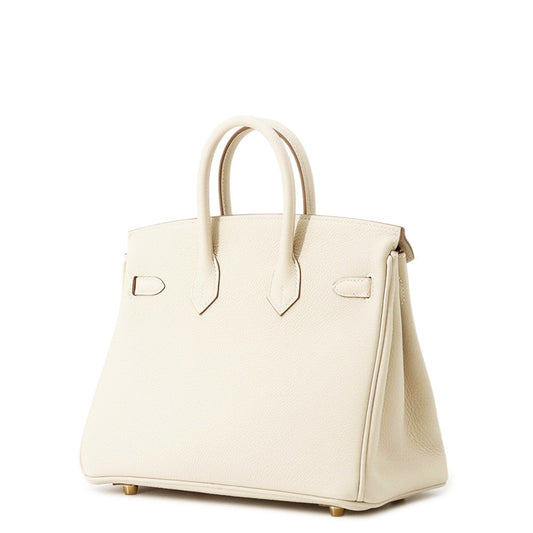 HERMES Birkin Craie Togo Leather Size 25